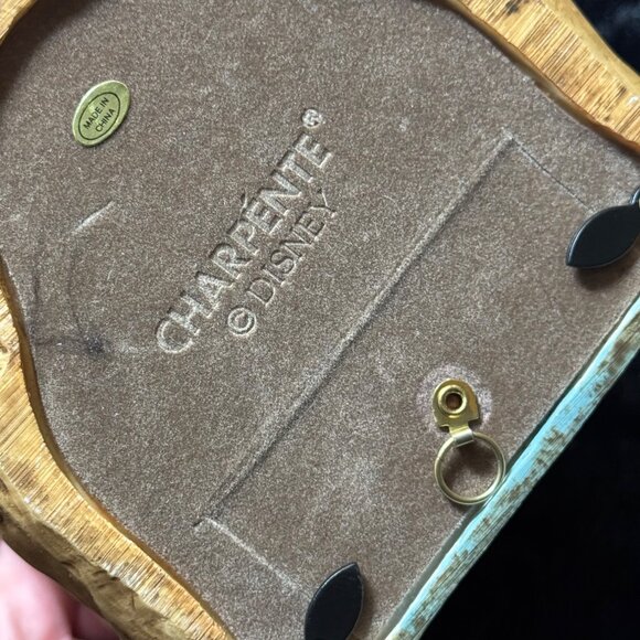 Disney Charpente Classic Pooh Bear Picture Frame Sitting Pose Vintage Resin - Picture 5 of 5